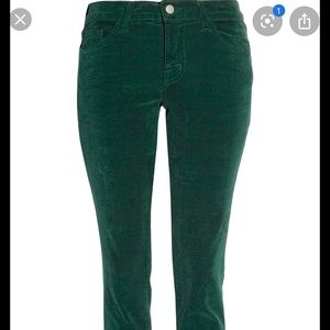 Jbrand mid rise skinny leg corduroy pant